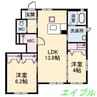 ラ・ルミエール　Ｄ棟 2LDKの間取り