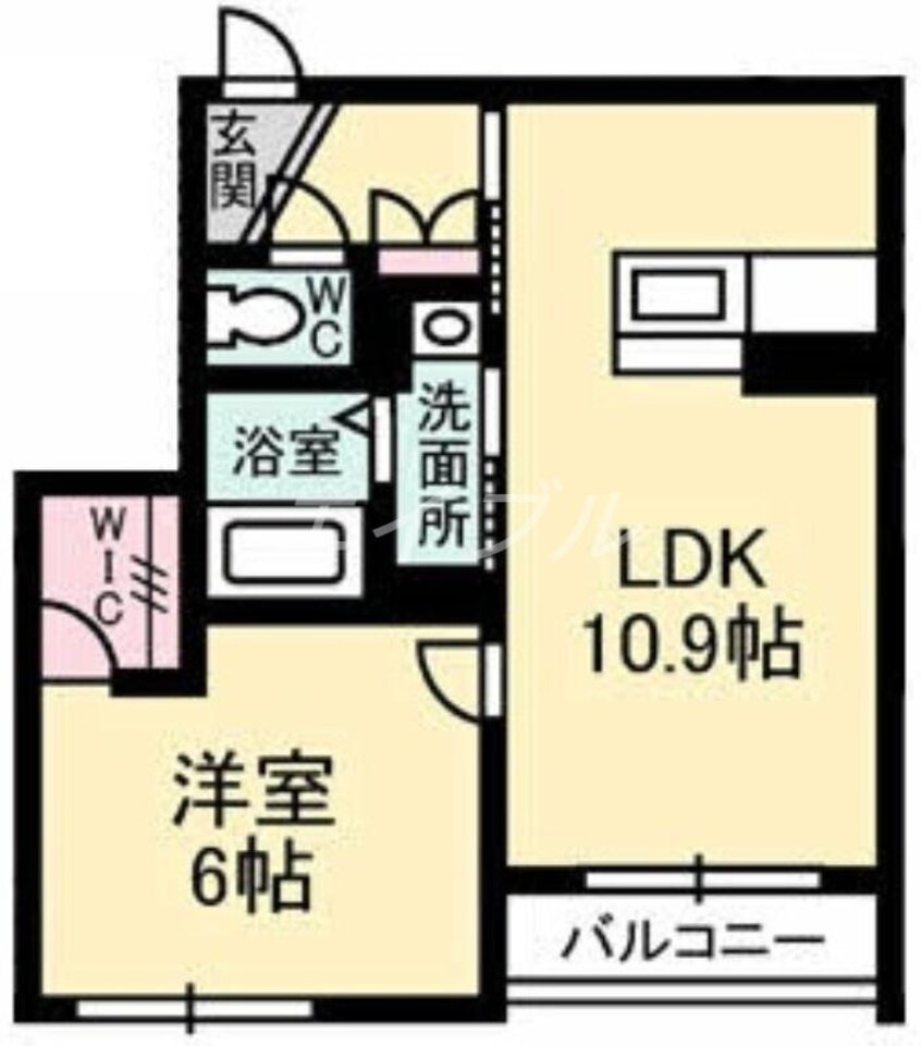 間取図 プロヌーブ大福