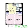オリ－ブ滝沢 2DKの間取り