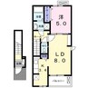 ブルック新保 1LDKの間取り