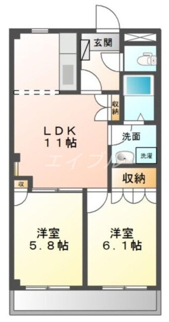 間取図 オータム　めぐみ