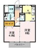 ROSE GARDEN 2Kの間取り