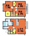 パティオ・カーサ　B棟 3LDKの間取り