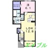 アートガーデン　Ⅱ 1LDKの間取り