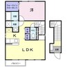 プリムヴェール 1LDKの間取り