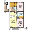 プラントC 2LDKの間取り