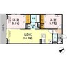 HOPE　LODGE　K 2LDKの間取り