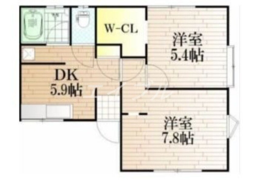 間取図 コーポすずらん