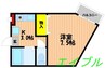 RuRu今 1Kの間取り