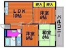 セゾン洲崎 3LDKの間取り