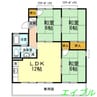 サンライズ芳泉 A棟 3LDKの間取り