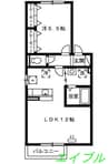 カラバッシュ 1LDKの間取り