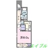 ピアチェーレ 1Kの間取り