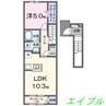ピアチェーレ 1LDKの間取り