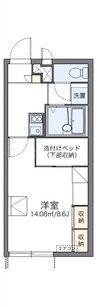 レオパレスルピナス高柳東町 1Kの間取り
