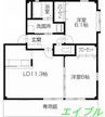 フォブール近藤C 2LDKの間取り