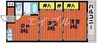 グリーンハイツ　B棟 2DKの間取り