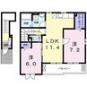 ベルソレイユ 2LDKの間取り