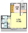 グランシャリオ 1LDKの間取り