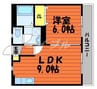 グランティーア 1LDKの間取り