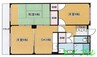 アビタシオン京殿 3DKの間取り
