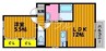 カラバッシュ 1LDKの間取り