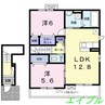 メゾンドＴＯＫＩＷＡ 2LDKの間取り