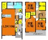北区田中戸建て 3LDKの間取り