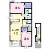 ノース・フィールド 2LDKの間取り