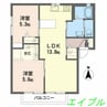 ディアスあや Ｂ棟 2LDKの間取り