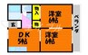 AQUA 2DKの間取り