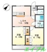 サンモール 2LDKの間取り