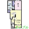 ノイシュタットエビス　Ⅱ 1LDKの間取り