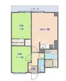 リバティー 2LDKの間取り