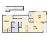 cocoru庭瀬 2LDKの間取り