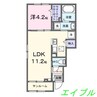 アゴーラ　Ａ棟 1LDKの間取り