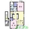 ミキハウスⅢＢ 2LDKの間取り