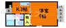 アモロッソ　トリプルS 1Kの間取り
