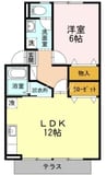 ファミール長尾 1LDKの間取り