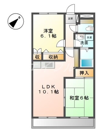 間取図 サンピア大福