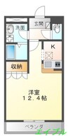 グレース　フィオーレ 1Kの間取り