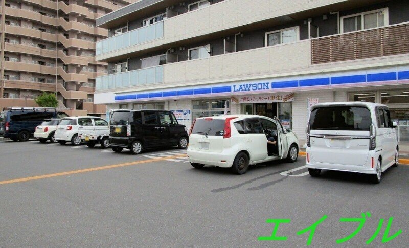 ローソン岡山西市店(コンビニ)まで524m アトリオ　A棟
