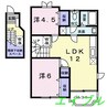 ハイムサンビレッジ　Ｄ 2LDKの間取り