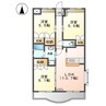 パレス・クレア 3LDKの間取り