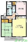 ピースインＴＯＭＯＥ 2LDKの間取り