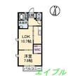 シルキーステージ 1LDKの間取り