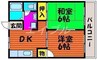 センチュリーせき 2DKの間取り