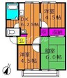 エスポワールヤマテ 3DKの間取り