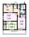 山岡コーポ 3DKの間取り
