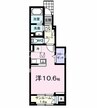 ルフレ　Ⅰ 1Rの間取り